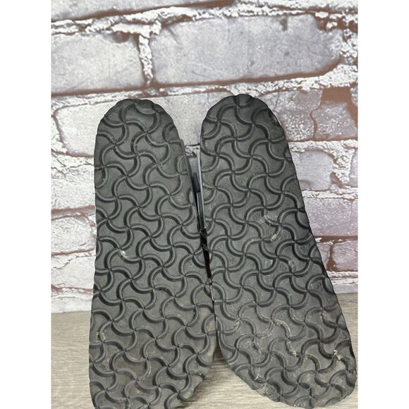 Birkenstock Gizeh Silver Birko Flor Leather Thong Sandals Women Sz 39EU/8.5M US - Picture 9 of 16